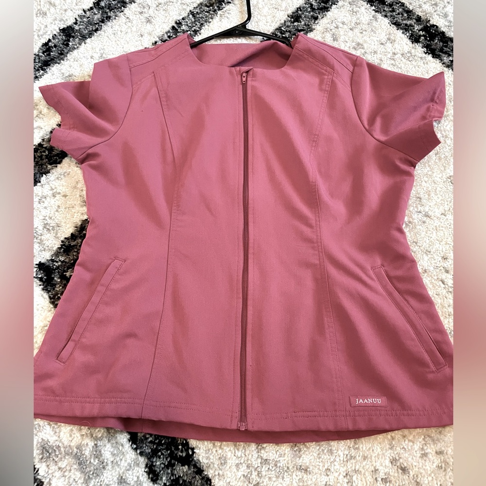 JAANUU Medium Set, Pink Zipper Top and Joggers